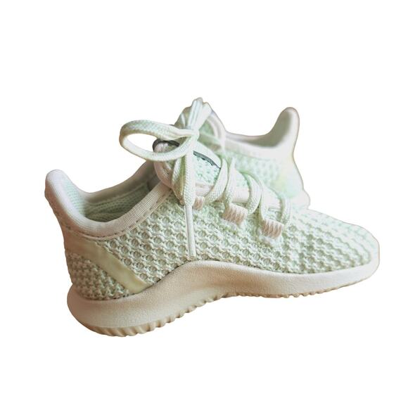 Adidas Tubular Ortholite Youth Size 9K Sea foam Green Knit Lace Up Shoes Size 5K - Picture 5 of 11